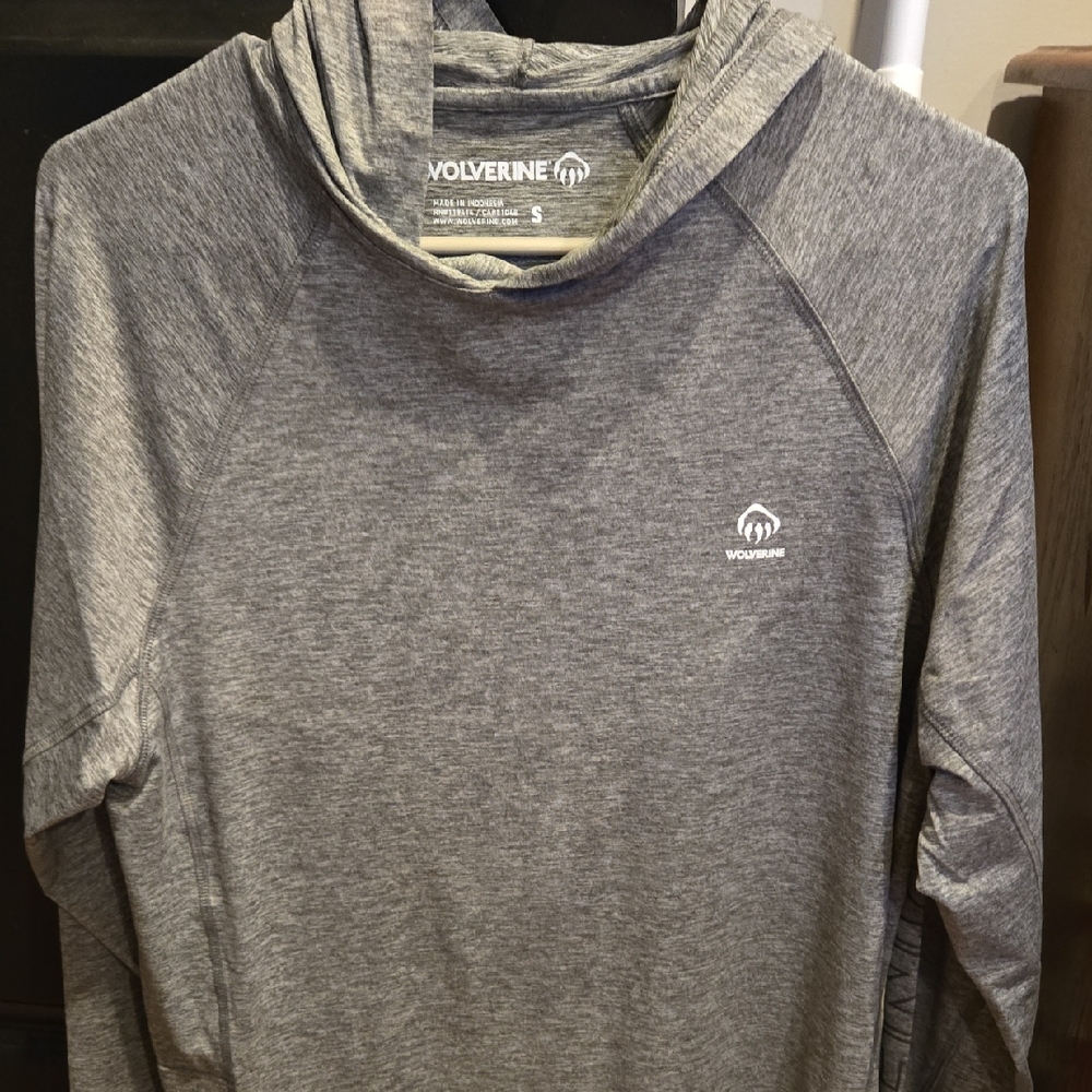 Wolverine Heather Gray Mens Hoodie